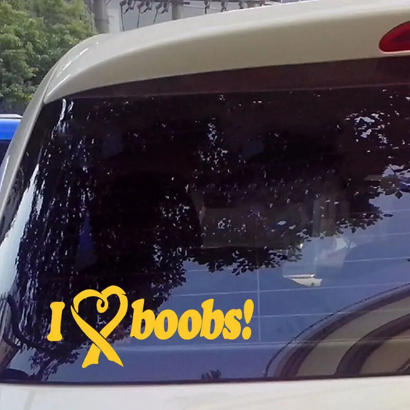 I Love Boobs Автомобильная наклейка товары для авто забавные виниловые сексуальные