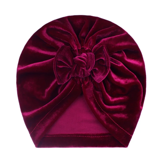 Solid Baby Cotton Beanies Cute Bear Ear Bowknot Turban Hats Sweet Soft 0-4T Elastic Caps For Newborn Baby Boy Girls Headwraps 11