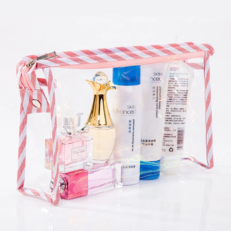 

Waterproof Transparent PVC Cosmetic Bags Travel Portable Female Clear Makeup Case Organizer Wash Pouch