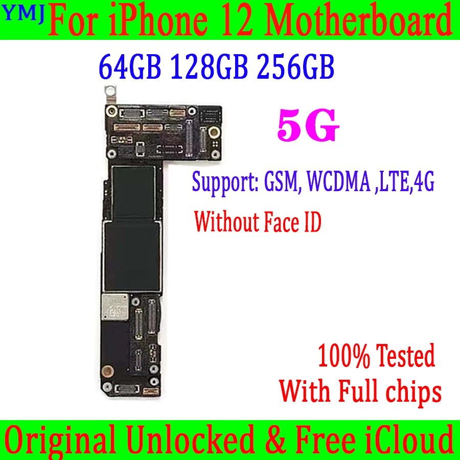 Бесплатный icloud для iPhone 12 pro max/11 max материнская плата 64 Гб 128 ГБ 100% оригинальная