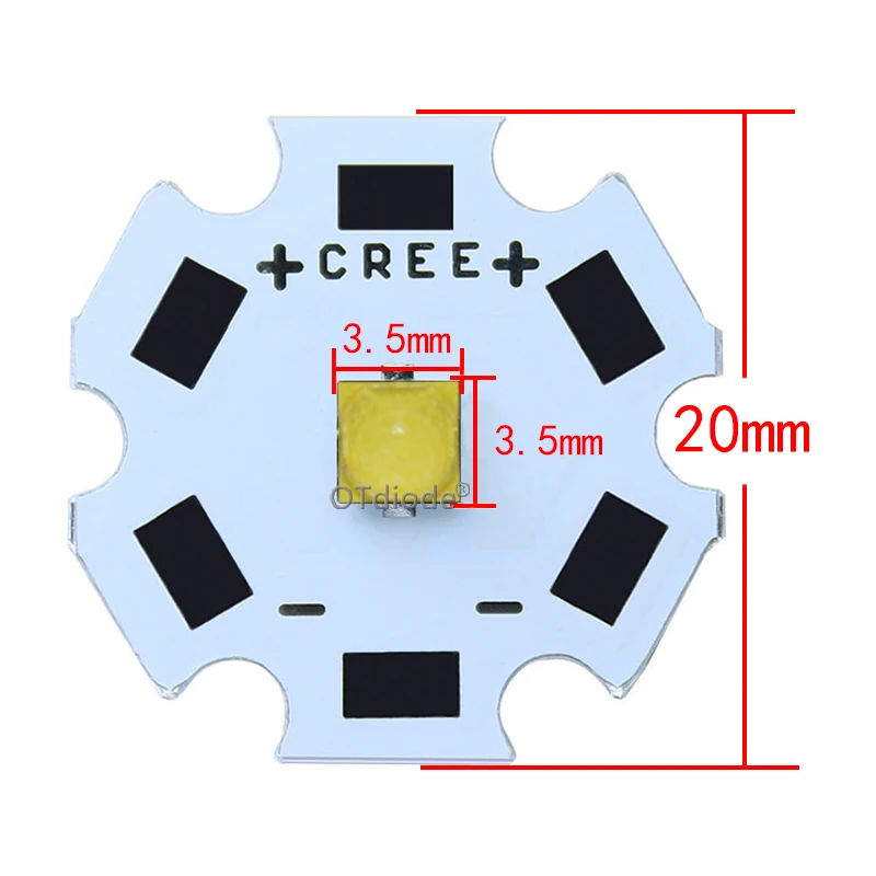 Cree XPL2 XPL2 10 Вт высокой мощности Мощность светодиодный излучатель холодный белый диод 16/20 мм PCB+ 17 мм/22 мм DC3.6V драйвер для Sopt детали фонарика "сделай сам"
