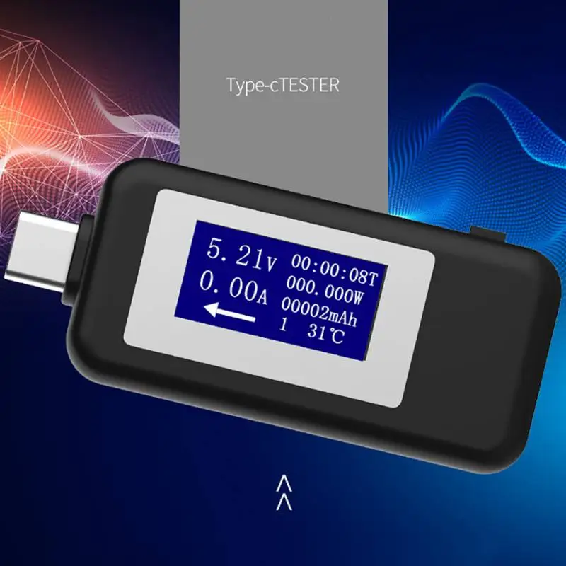 Usb type-c тестер DC Цифровой вольтметр Usb тестер напряжение измеритель тока Амперметр детектор Банк питания зарядное устройство вольтметр с индикатором