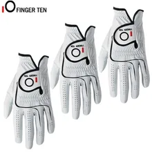 Перчатки для гольфа на палец десять, правая рука, левая рука, кожа, Премиум качество, Cabretta Weathersof Lh Rh, Гольфист, s m l xl, 1 шт., Прямая поставка