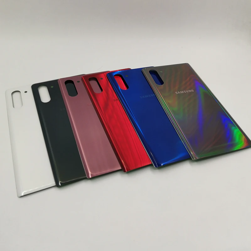 Note 10 чехол для телефона для samsung Galaxy Note 10 Note10 задняя крышка чехол для батареи стекло задняя крышка Корпус Замена+ наклейка