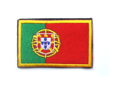 Заплатка, национальный флаг в полоску, вышитый Россия, Турция, Франция, ЕС, Нидерланды, флаг, тактические военные нашивки, армейская Аппликация в полоску - Цвет: Portugal