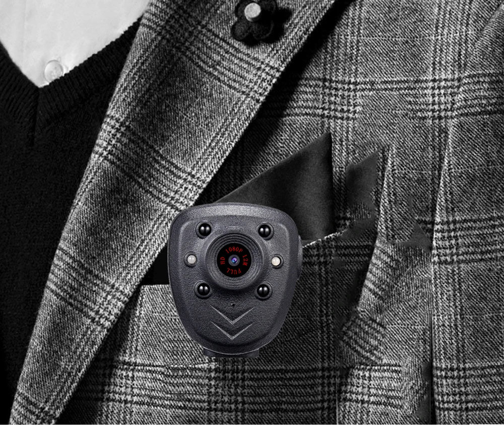 HD 1080P Mini Body Camera Video Recorder Wearable Police Body cam with Night Vision Built-in 32GB Memory Card Record Video digital camcorder