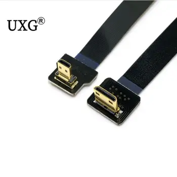 

Down Angled 90 Degree FPV Micro HDMI Male to Mini HDMI FPC Flat Cable for GOPRO Multicopter Aerial Photography