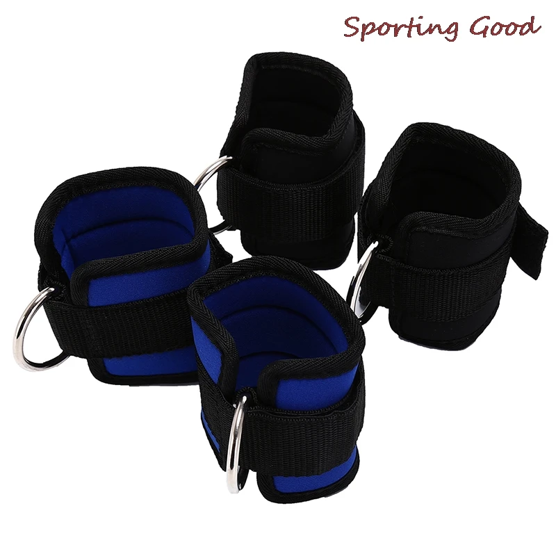 1 Pair D-ring Ankle Strap Leg Pulley Weight Lifting  Lifting Legs Strength Recovery Training Fitness Equipment