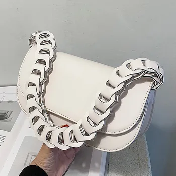 

Solid Color Flap Armpit Bags 2020 High Quality PU Leather Women's Designer Shoulder Handbags Female New Fashion Crossbody Bags