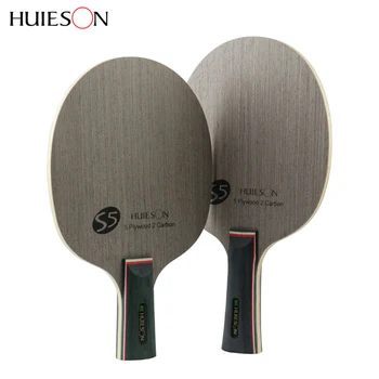 

Nano Carbon Table Tennis Blade 7 Ply Ayous Wood Medium Speed Ping Pong Racket