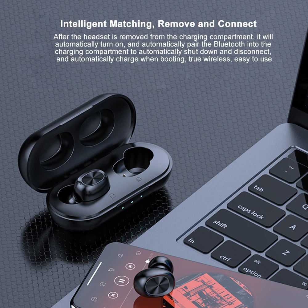 B5 беспроводные Bluetooth наушники TWS 5,0 сенсорные наушники водонепроницаемые 9D стерео гарнитура 300 мАч power Bank PK i200