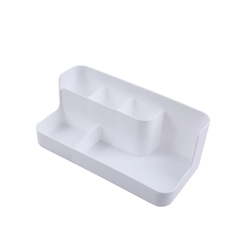 YiCleaner Косметика Коробка Пластик мейк ап органайзер, ящики для хранения лак для ногтей чехол Ванная комната контейнер - Цвет: white
