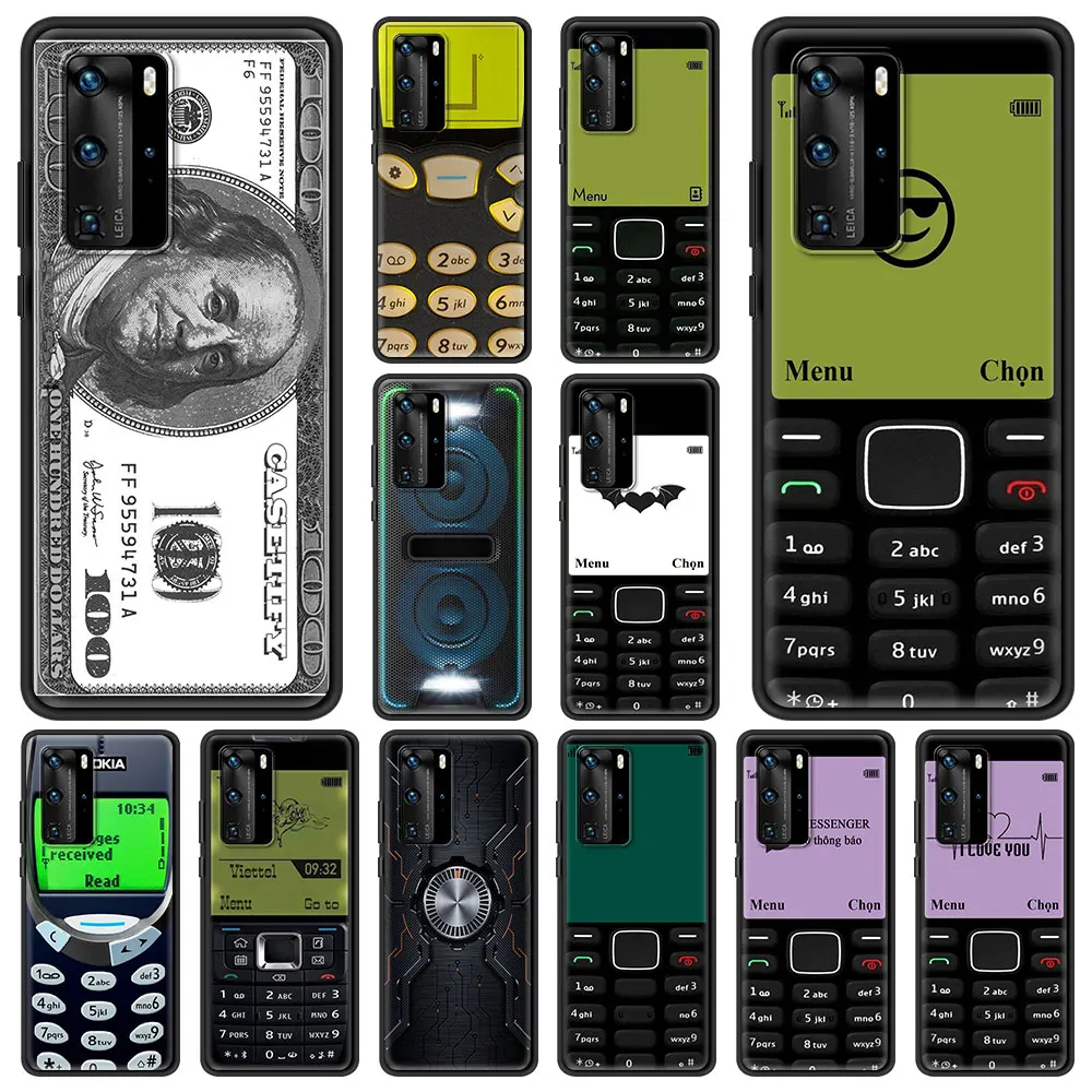 Забавный чехол для телефона Nokia Audio Smart USD Huawei P30 Pro P20 P40 Lite E P Z Y6 Y7 2019 мягкий черный