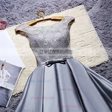 Платья для выпускного вечера, Короткое Платье До Колена, выпускное платье на заказ, кружевное платье на спине, выпускное платье с блестками и бисером, атласное платье