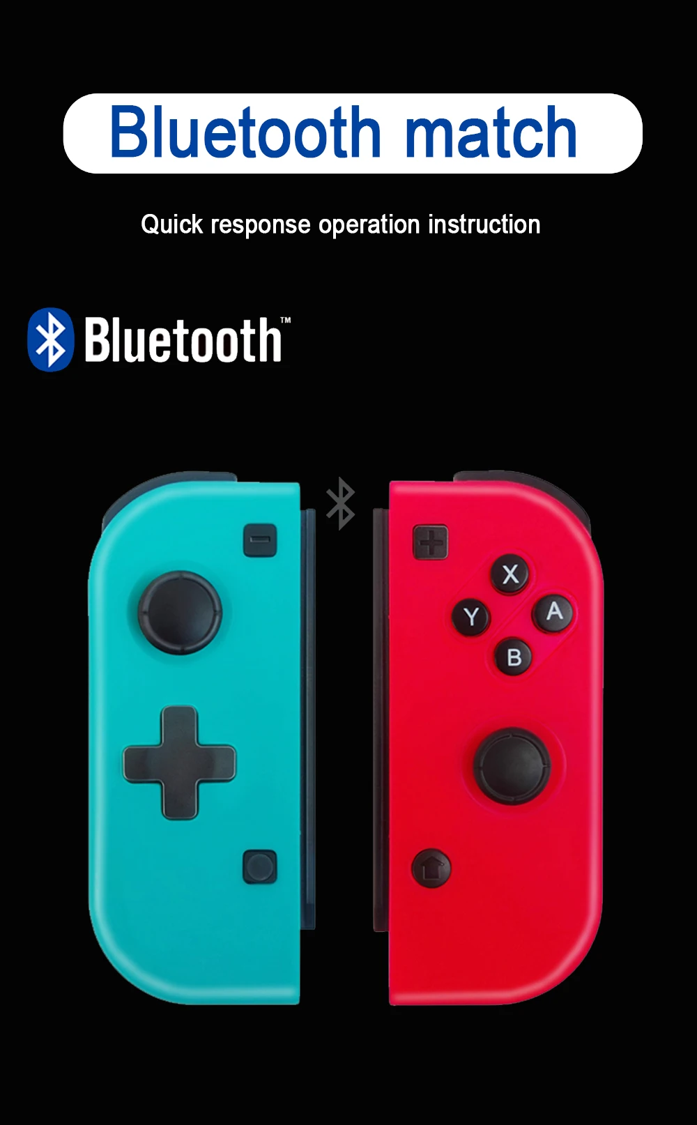 VIGRAND игровой контроллер беспроводной Bluetooth Сплит геймпад для консольный переключатель Nintendo пульт дистанционного управления для переключателя джойстика геймпад джойстик