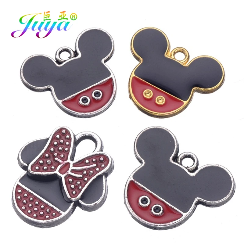 Juya 15 шт./лот оптовая продажа Сделай Сам эмалевый цветок животное кошка шармы