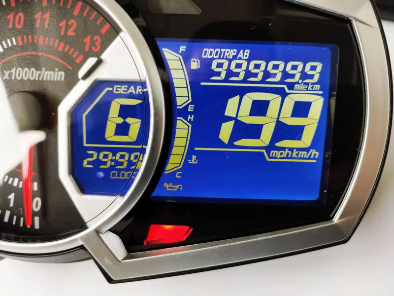13000 об/мин DIY Универсальный 1,2, 4 цилиндровый lcd мотоциклетный гоночный уличный велосипедный спидометр, одометр об/мин датчик скорости топлива