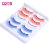 OKAYLASH 5 Pairs Bundle Sale Colored 3D Mink Eyelashes Red Pink Blue Mix Colors Lash Set  Wholesale Rainbow Cilias in Bulk ► Photo 2/6