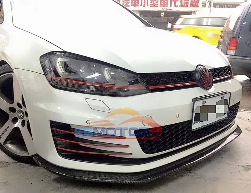Front Bumper Lower Lip spoiler Cup Chin Valance Splitter FOR VW Golf 7 GTI MK7 MK 2014UP 1