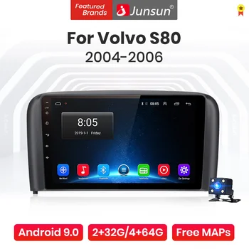 

Junsun V1 Pro 4G+64G Android 9.0 4G Car Radio Multimedia Player For Volvo S80 2004-2006 GPS Navigation no 2din dvd autoradio