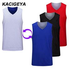 Жилет для мужчин, для фитнеса, баскетбола, Быстросохнущий Топ, двойная дышащая спортивная рубашка на заказ, плюс размер, летняя спортивная безрукавка для тренировки