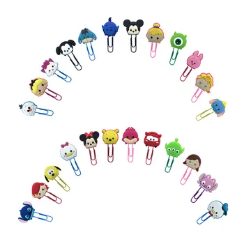 

1PCS Hot Cartoon Mickey Bookmarks Minnie Paper Clips School Office Supplies Stationery Page Holder for Teacher Gift to Friends