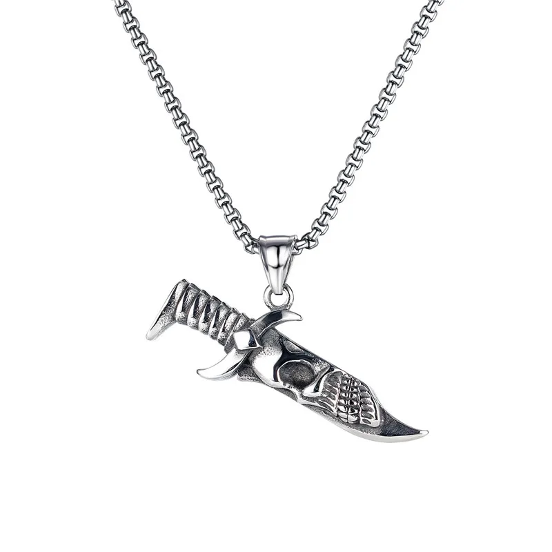 Wolf Tooth Pendant Necklace Brave Men Stainless Steel Necklace 