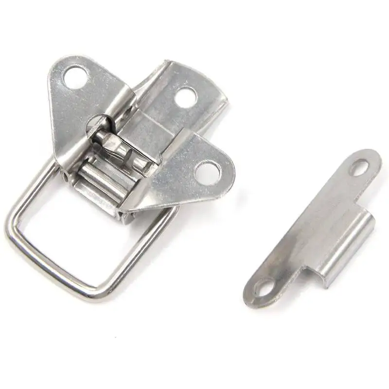 5pcs Stainless Steel Hasp Toggle Latch Mini Clamps Box Clasp Buckle Trunk Latch Catches Cabinet Hasp Toolbox Toggle Lock