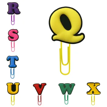 

8pcs Alphabet Bookmarks for Books Colorful Capital Letters Book Mark Paper Clips for School Teacher Office Supply Kids Xmas Gift