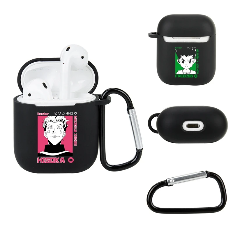 

For Apple Airpods 1/2 Soft TPU Silicone Wireless Earphone Cover Cute Anime hunter hunter Headphone Cases