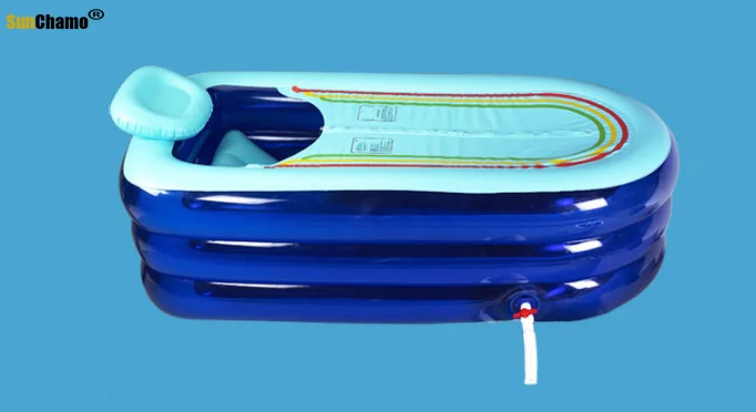 Lengthening Inflatable Bathtub Adult Thickening Tub Folding Heightening Bathtub Plastic Bath Barrel Bath Tub For Adult