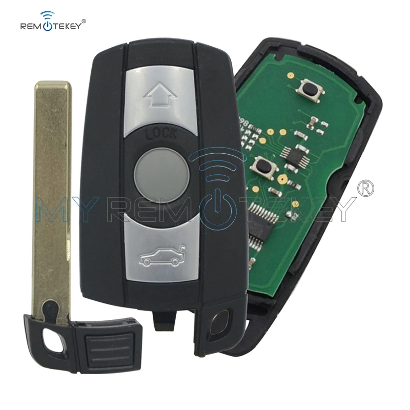 Автомобильный ключ Remtekey 3 кнопки KR55WK49127 315LP смарт брелок для BMW 1 5 6 серии X1 X5 X6 Z4 2006