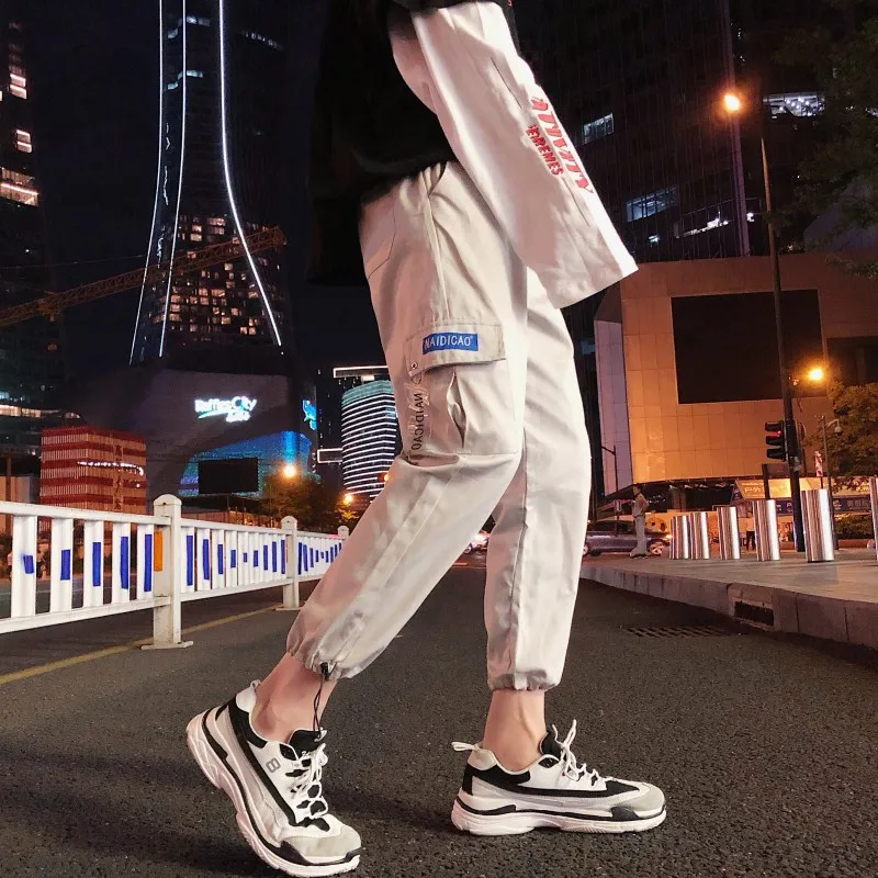 

Japanese-style INS Bib Overall Men Korean-style Trend Loose-Fit Capri Pants Hong Kong Style Versatile Casual Students Ankle Band