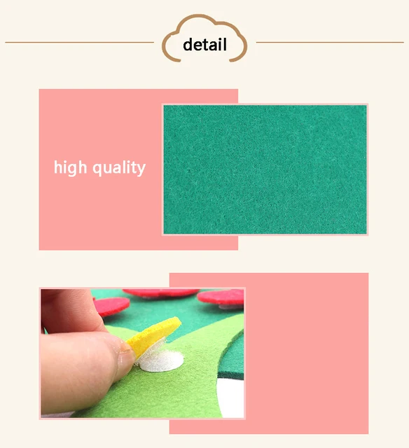 Montessori Math Toy Apple Trees Teach kids development Intelligence Kindergarten Diy Weave Cloth Early Learning Education Toy 6