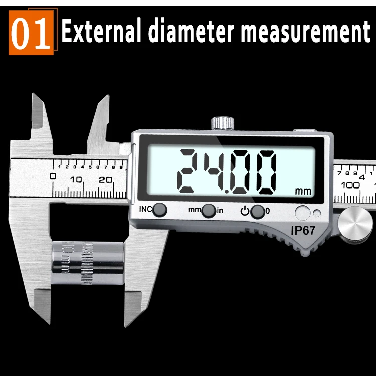 IP67 Bluetooth Waterproof Digital Accurate Vernier Caliper Digital Stainless Steel Vernier Caliper 0-150mm LT226