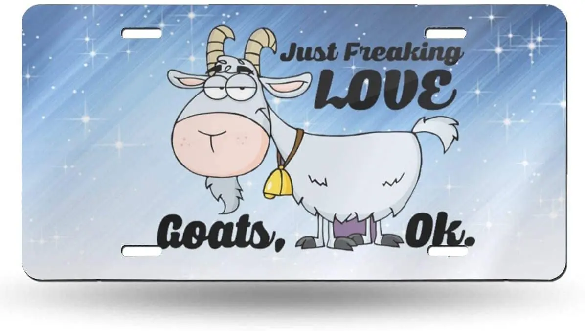 Yunsu I Just Stripping Love Goats Targa, Car Decor Personalizza Tag, Novità Targa Anteriore Auto Metallo Alluminio Auto