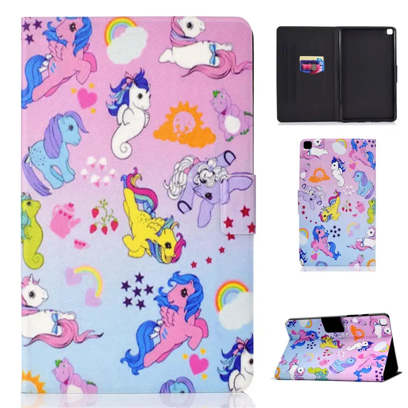 Модный окрашенный чехол для Samsung Galaxy Tab A 8,0 SM-T290 SM-T295 T295 T297 чехол Funda планшет стенд оболочка+ подарок