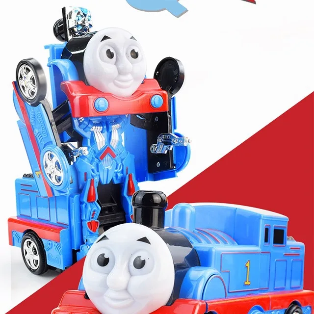 

CHILDREN'S Electric Toy Car Transformation Car Robot Universal Music Thomas Car Boy Toy Gift Batch