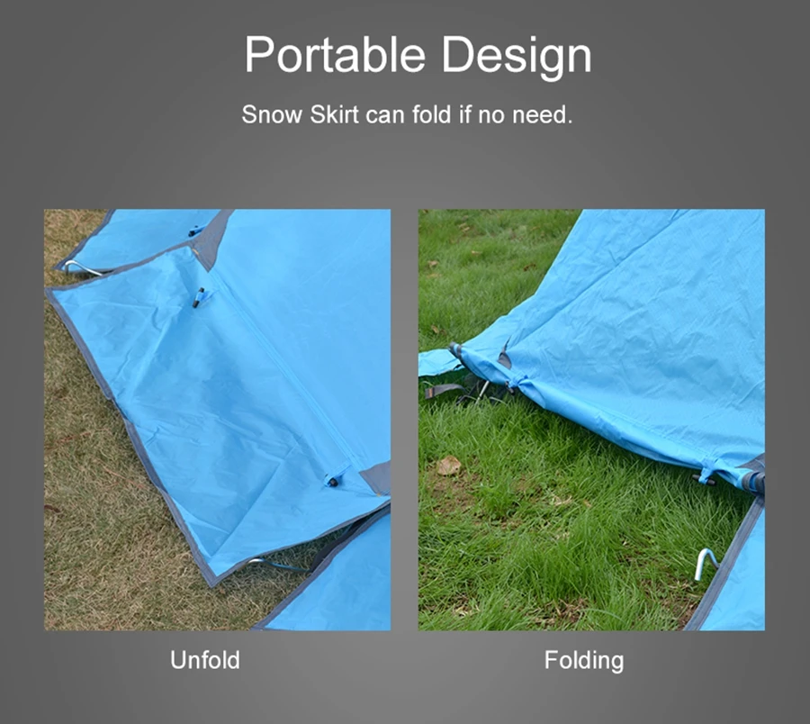 Desert&Fox, зимняя палатка с юбкой для снега, 2 человека, алюминиевая палатка, легкая альпинистская палатка для пеших прогулок, альпинизма, снежной погоды