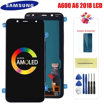 

ORIGINAL AMOLED 5.6'' LCD For Samsung Galaxy A6 2018 A600 A600F SM-A600FN Display Touch Screen Digitizer Assembly Replacement
