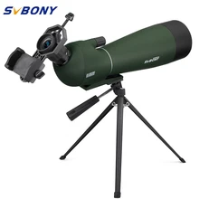 SVBONY SV28 20-60x80mm Powiększenie lunety celownicze BK7 pryzmat FMC obiektyw obserwacja ptaków polowanie monokularowy teleskop luneta wodoodporna F9308 do polowania, strzelania, łucznictwa, obserwowania ptaków