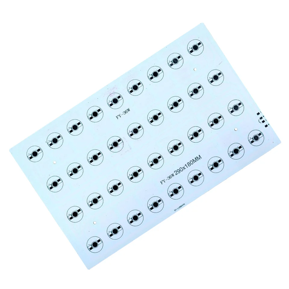 2/5 шт. светодиодный PCB 12 Вт, 18 Вт, 36 Вт цветная(RGB) светодиодная алюминиевая пластина радиатора высокое Мощность пластина PCB для наружного освещения ландшафта прожекторные лампы