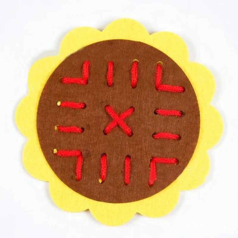 Kids Toys Teaching Aids Manual DIY Weave Cloth Math Toys Baby Early Education Toys Montessori Materials Juguetes Educativos