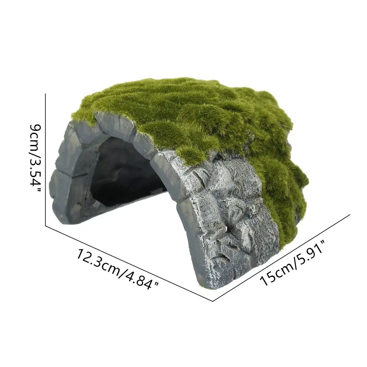 Смола рептилий место обитания, скрывающаяся пещера с рыбами, черепаха, танк, греется, украшение, черепаха, на террасе, ящерица, Скорпион, укрытие, дом - Цвет: 016C