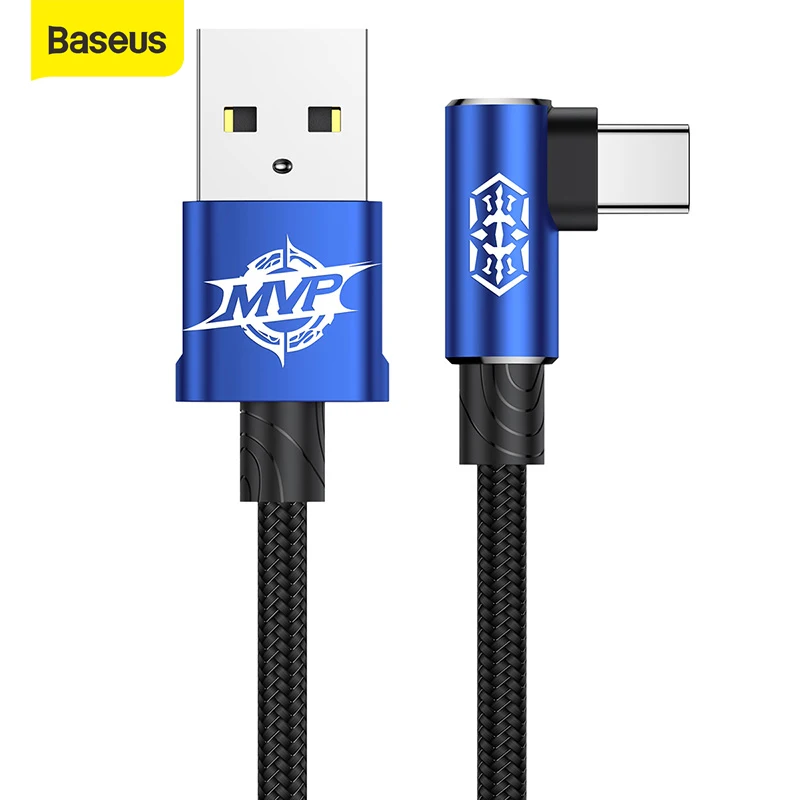 Кабель зарядный Baseus USB Type C для Samsung galaxy S9 S8 Xiaomi Mi 5 90 градусов|Кабели мобильных