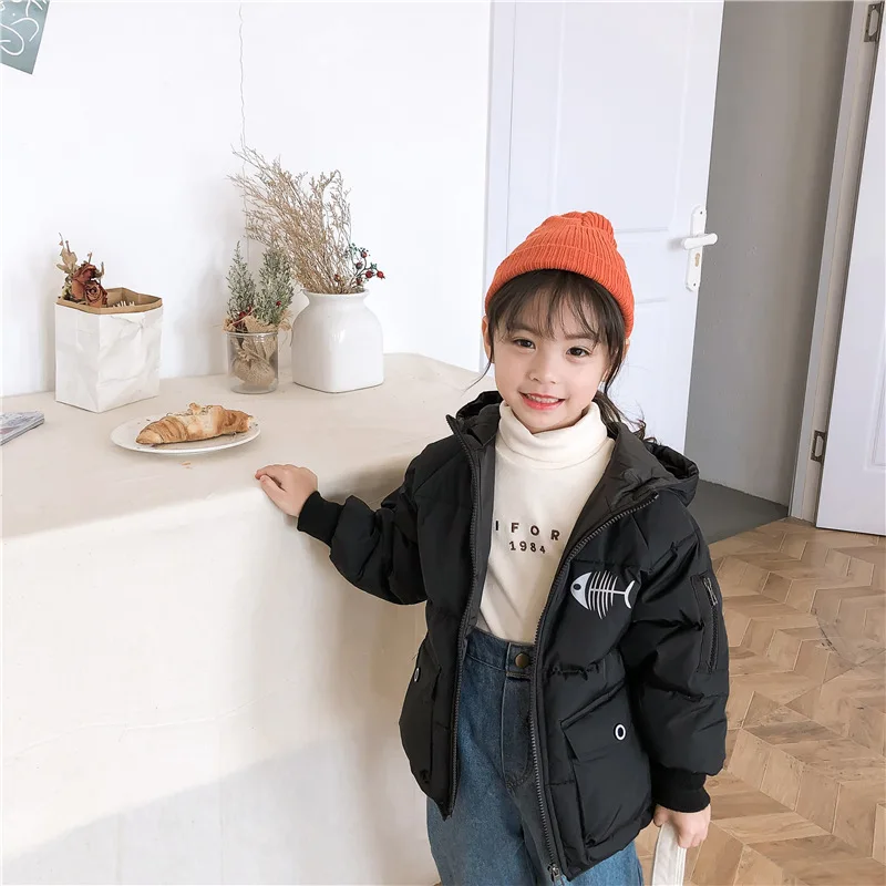 

Children cold Winter Plus velvet Down Jackets for Boys clothes Snowsuit Kids Parka Warm Thicken Coat Teen Girls outwear clothing