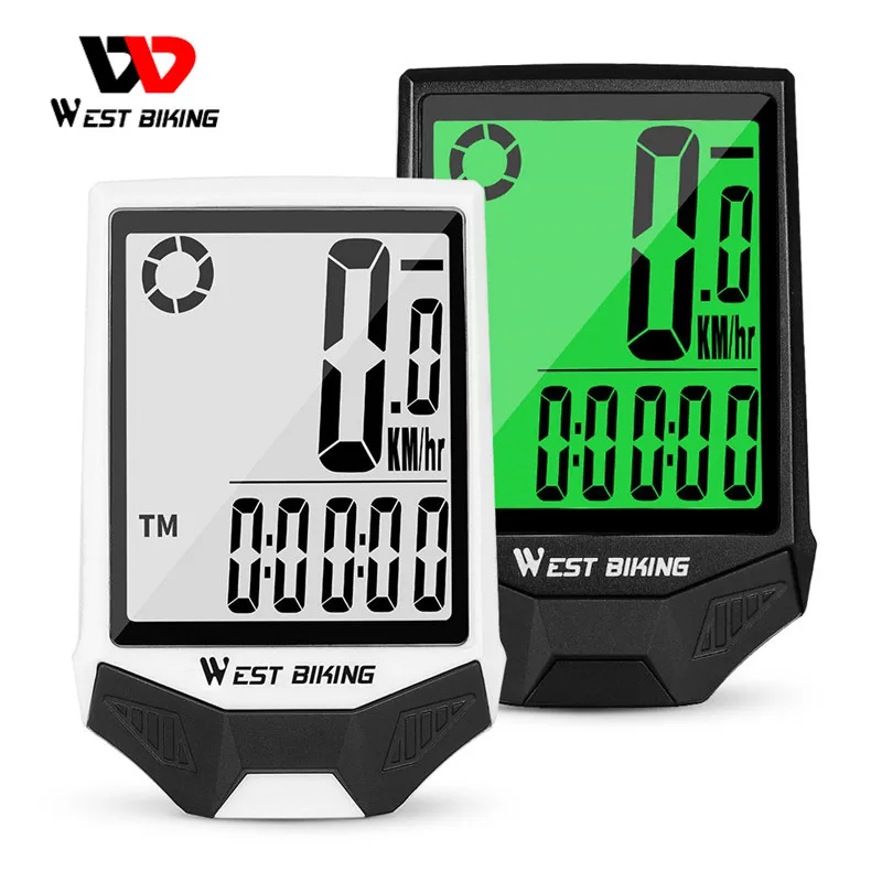 

WEST BIKING Waterproof Wireless Bicycle Computer Mountain Bike Road Bike Speed Odometer Bike Stopwatch Riding Accessories