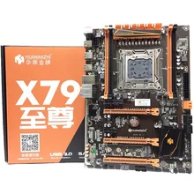 HUANANZHI Deluxe X79 2011 DDR3 PC настольные компьютеры Материнские платы Компьютерные компьютерные материнские платы 3xPCI-E X16 7,1 Звуковая дорожка Crossfire(China)