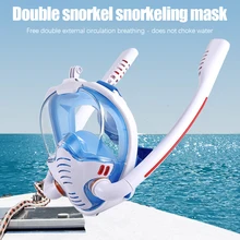 

2021 Full Face Snorkeling Scuba Masks Diving Masks Underwater Anti-fog Anti-Leak Safe and Waterproof Swimming Adult Children