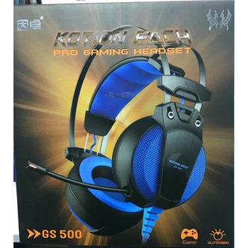 

GS500 Stereo Surrounded Gaming Headband Earphone LED for Computer Comfortable wear Volume roller Microphone Mute